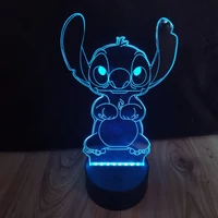 3D LED lámpák különböző figurákkal