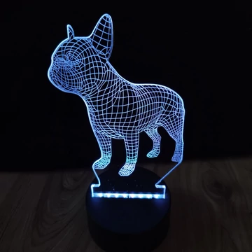 3D figurás LED gyereklámpa– éjjeli lámpa - asztali lámpa Frencsi