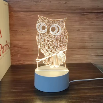 3D figurás LED gyereklámpa– éjjeli lámpa - asztali lámpa