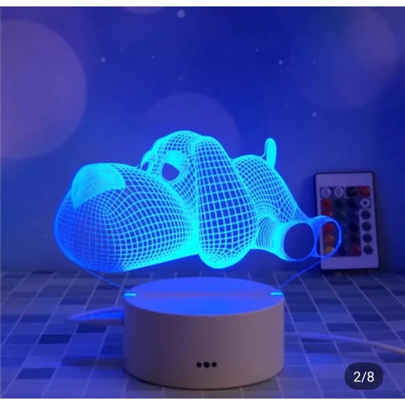 3D figurás LED gyereklámpa– éjjeli lámpa - asztali lámpa