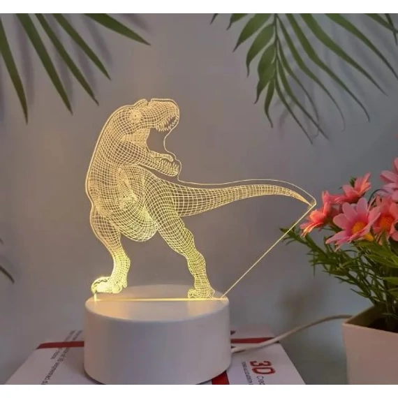 3D figurás LED lámpa dinoszaurusz