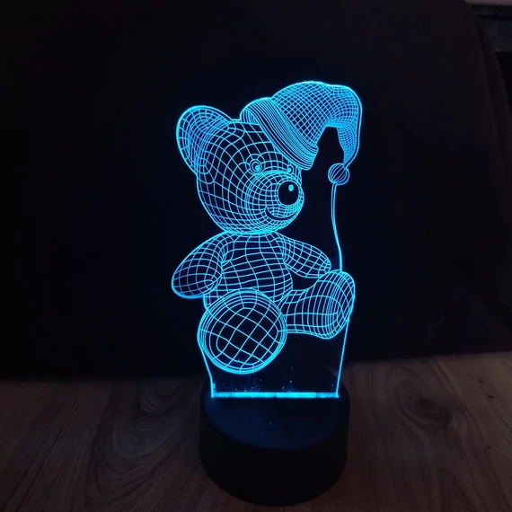 3D figurás LED lámpa– éjjeli lámpa - asztali lámpa