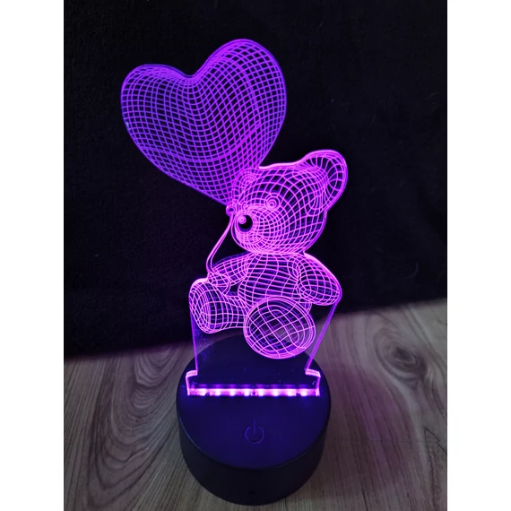 3D figurás LED lámpa– éjjeli lámpa - asztali lámpa