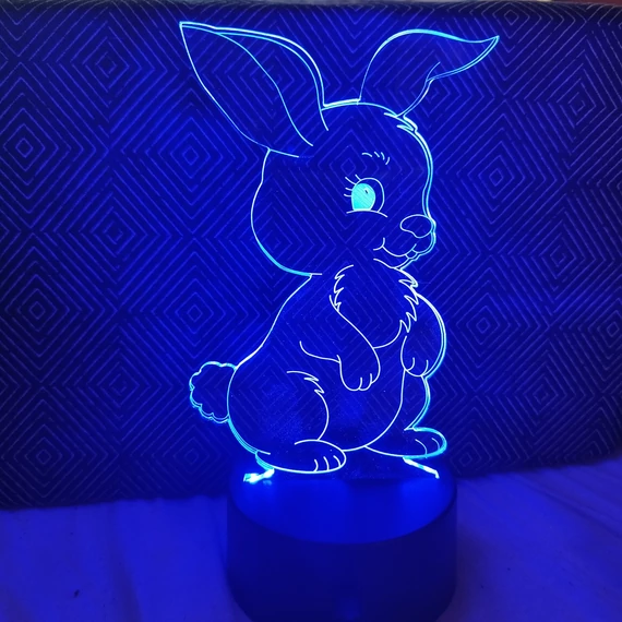 3D figurás LED gyereklámpa– éjjeli lámpa - asztali lámpa
