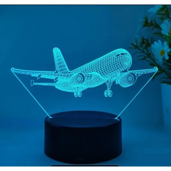 3D LED lámpa mesefigurás éjjeli lámpa repülő7