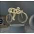 3D LED lámpa figurás éjjeli lámpa kerékpáros