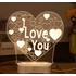 3D LED lámpa figurás éjjelilámpa I love you