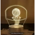 3D LED gyereklámpa kosárlabda figurás éjjeli lámpa, asztali lámpa, gyerekszobába