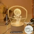 3D LED gyereklámpa kosárlabda figurás éjjeli lámpa, asztali lámpa, gyerekszobába