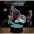 3D LED gyereklámpa markoló 7 színű éjjeli lámpa, asztali lámpa
